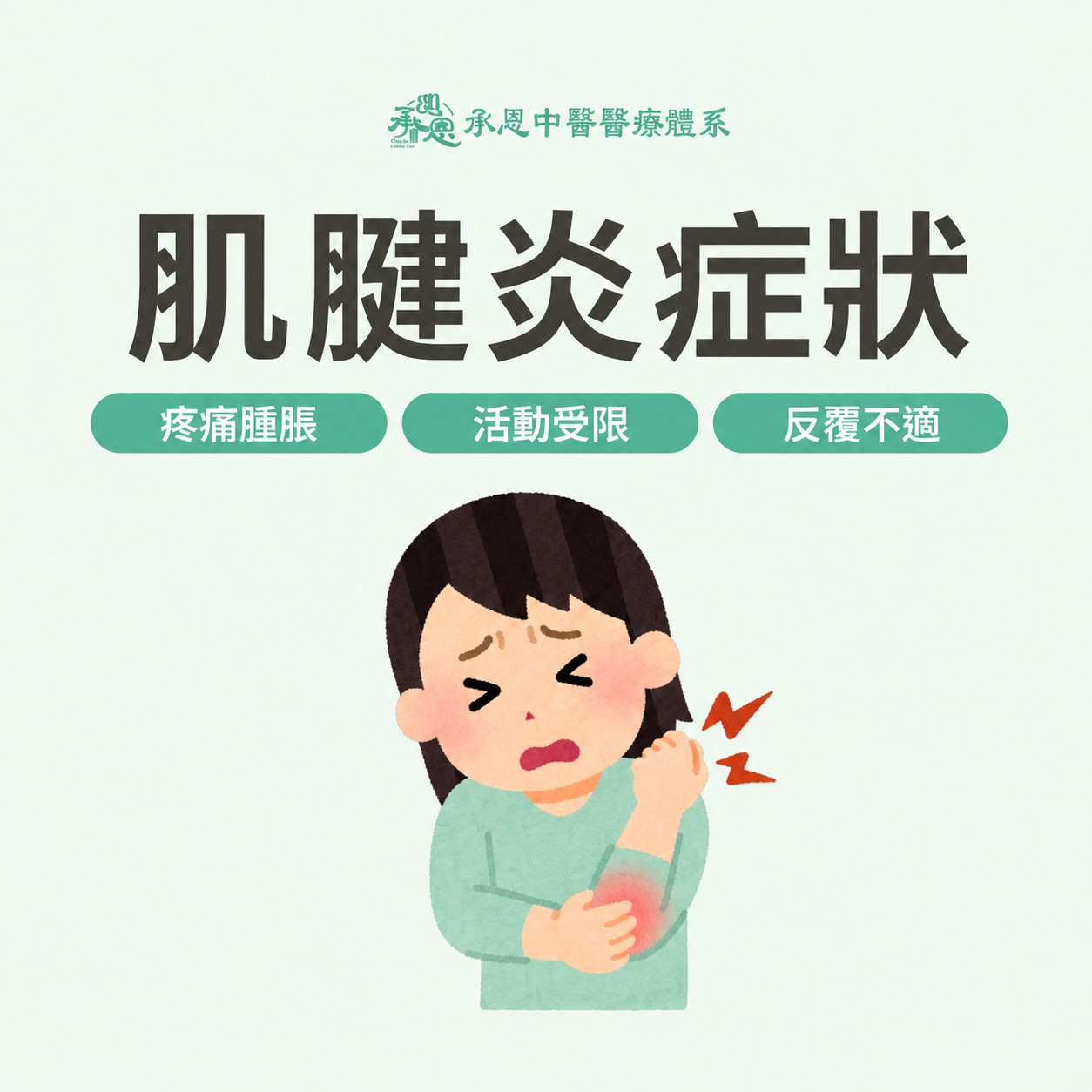 肌腱炎症狀